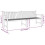 VidaXL vidaXL Gartenbank 228 cm Massivholz Teak 9