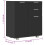 VidaXL vidaXL Sideboard High Gloss Black Engineered Wood Drawer Cabinet Organiser 5