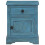 VidaXL vidaXL Solid Mango Wood Bedside Table 40x30x50cm Blue Bedroom Nightstand Unit 12
