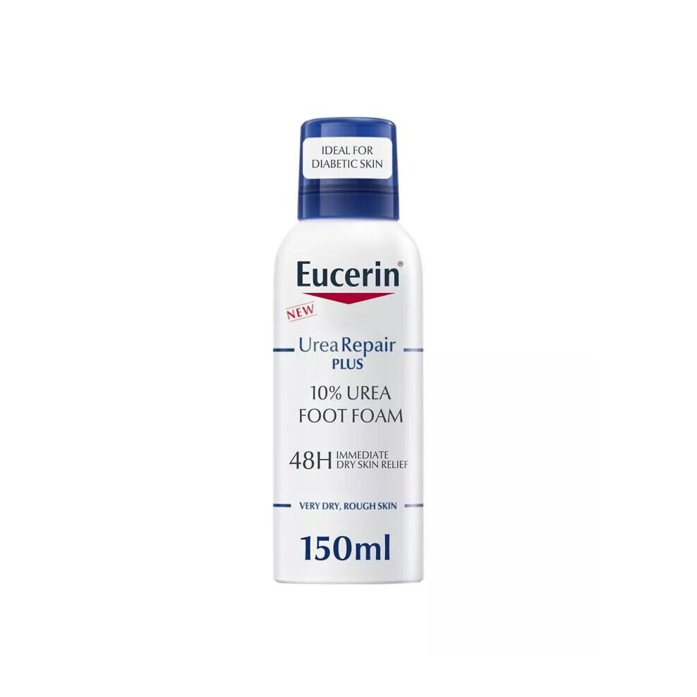 Eucerin UreaRepair Plus 10% Urea Foot Foam For Dry & Rough Foot 150ml