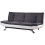 Comfy Living Coolangatta Fabric and Faux Leather Sofa Bed 1
