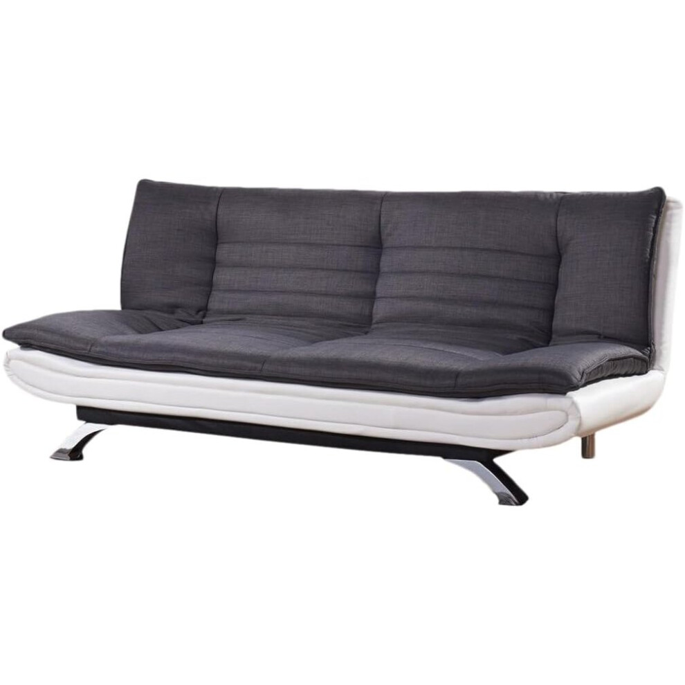 Coolangatta Fabric and Faux Leather Sofa Bed