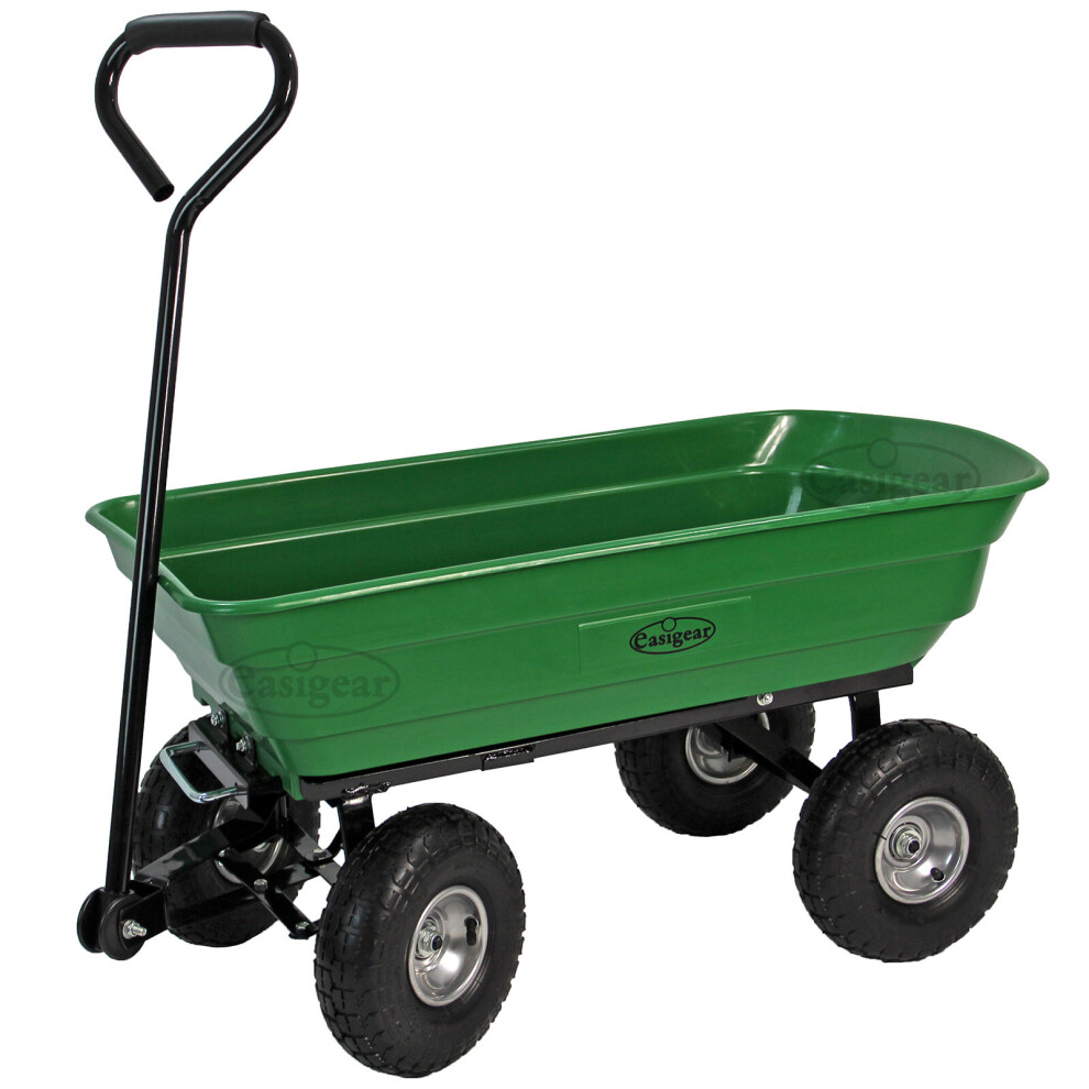 Actiasgear 75L Garden Tipping Dump Cart Wheelbarrow 67818