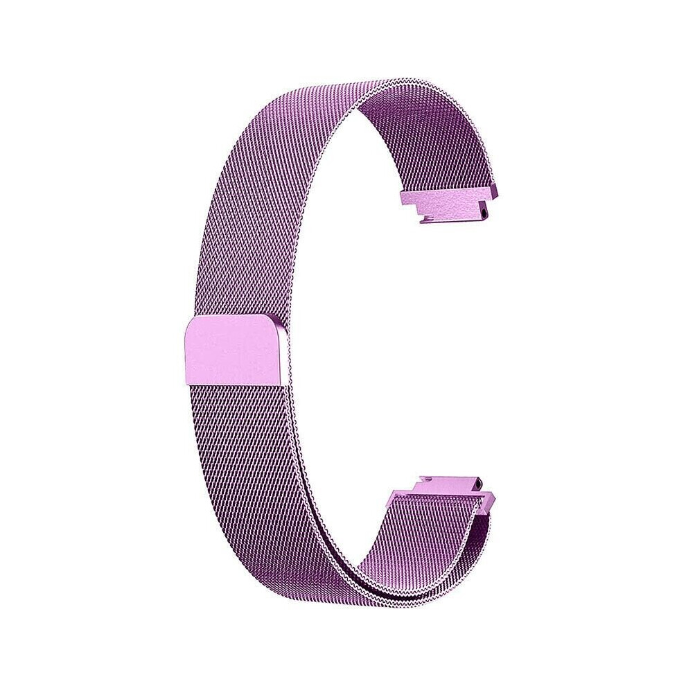 For Fitbit Inspire / 2 / HR / Ace 2 Strap Milanese Band Stainless Steel Magnetic[Small (5.3"-7.9"),Purple]