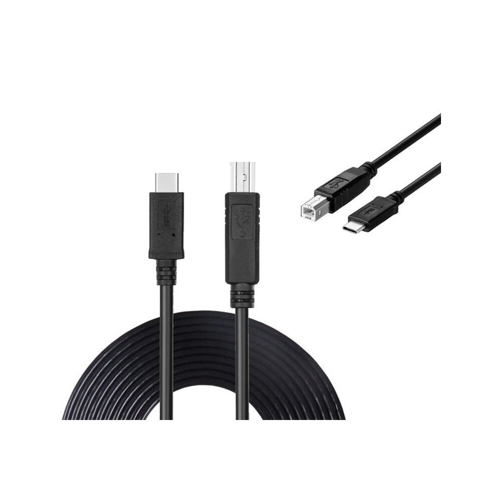 USB Type C to USB Type B Data Cable for Canon Pixma MG2500 Printer