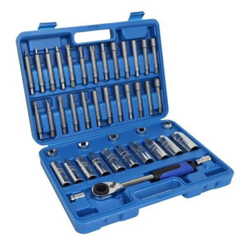 us pro US PRO Tools 43pc Shock Absorber Strut Nut Go-thru Socket & Ratchet Set 7148 1