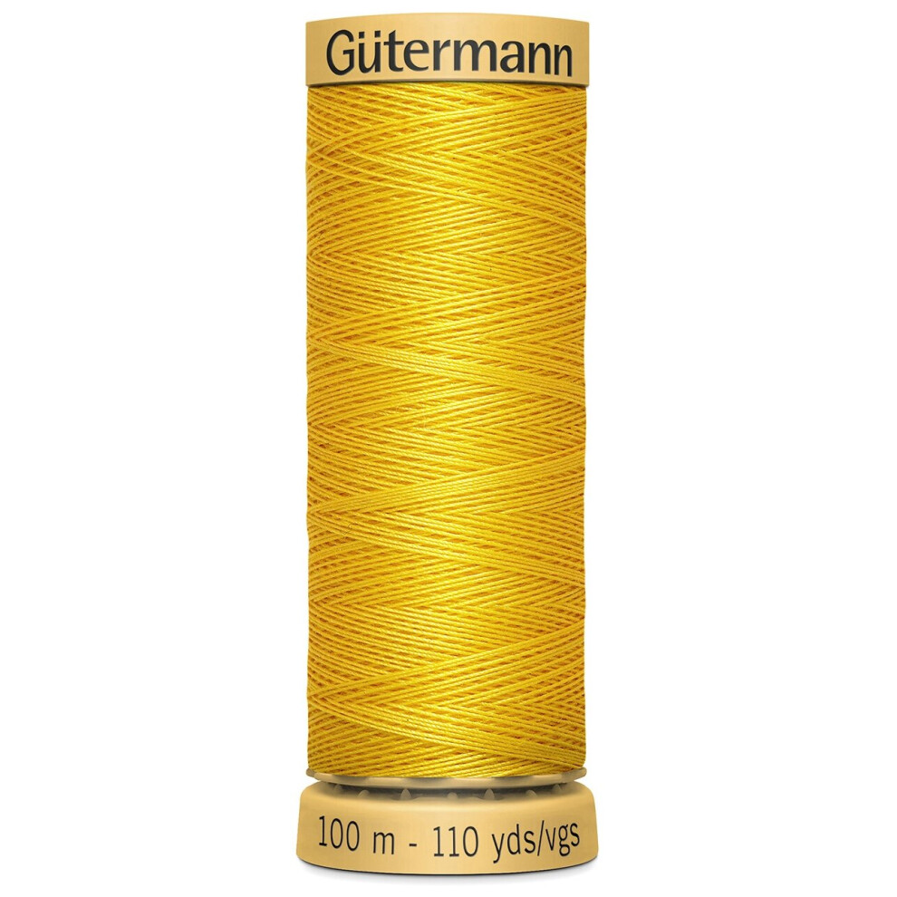 Gutermann Natural Cotton Thread 110yd-Canary Yellow 103C-1640