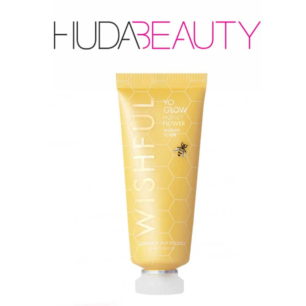 Huda Beauty WISHFUL Yo Glow Honey Flower Enzyme Scrub