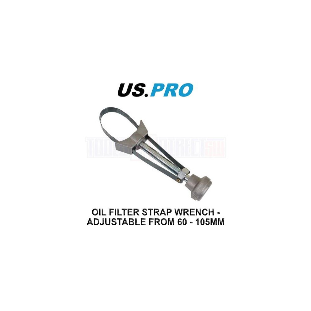 US PRO Tools Oil Filter Strap Wrench - Adjustable From  60 - 105MM 7149