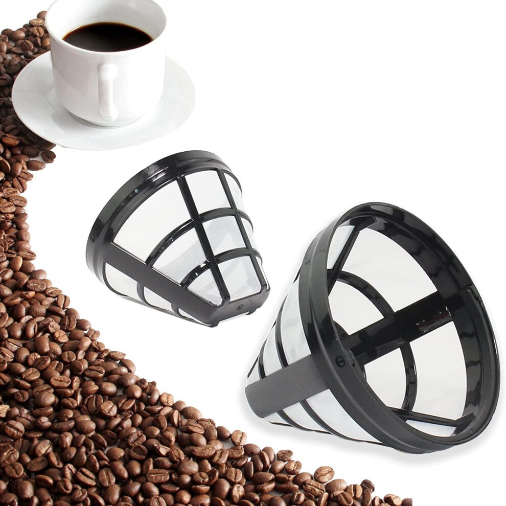 2Pack No.4 Reusable Coffee Maker Basket Filter for Ninja Filters Fit Most 8 12 Cup Basket Drip Coffee Machine on OnBuy