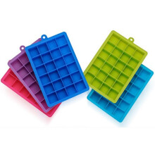 2Pack 24 Grids Silicone Ice Cube Tray Mould Square Juicy Mold