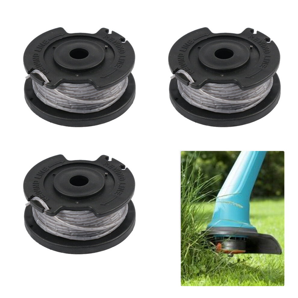 Olymdo 3Pcs For Bosch Art 23 26 Sl Strimmer Trimmer Line Spool Feed 4.9M 1.65Mm Uk Ship