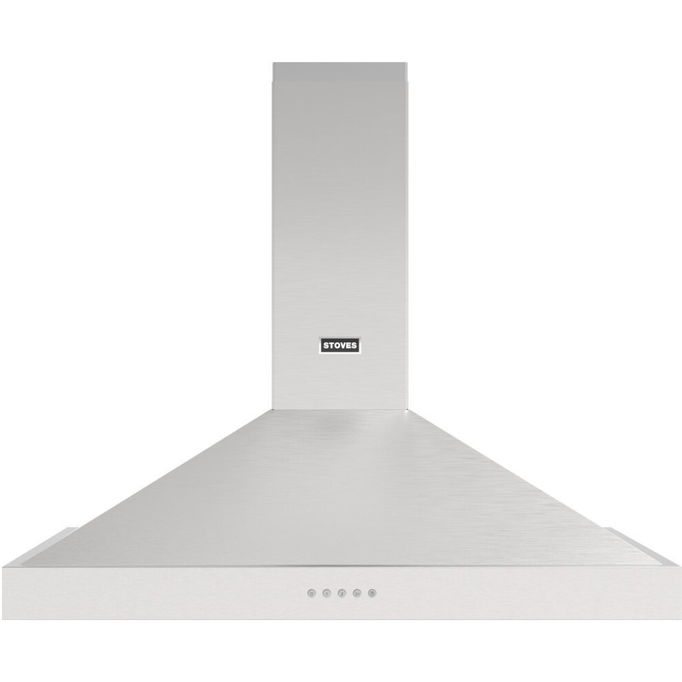 Stoves Sterling 90PYR Stainless Steel 90cm Chimney Cooker Hood