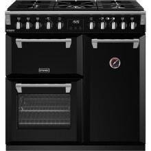 Stoves Richmond Deluxe D900DF Black 90cm Dual Fuel Range Cooker