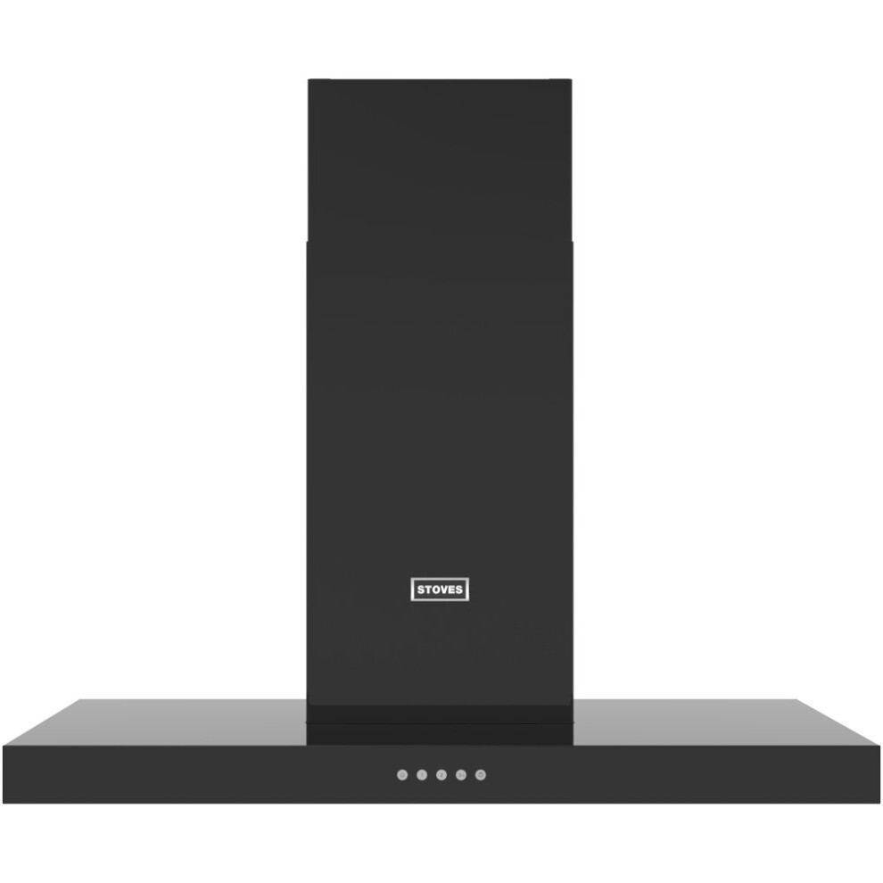 Stoves Sterling 90T 90Cm Chimney Cooker Hood Black