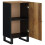 VidaXL vidaXL Sideboard Storage Cabinet with Door Cupboard Highboard Solid Wood Mango 5