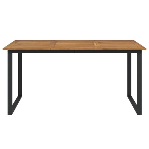 VidaXL vidaXL Garden Table Dining Coffee Table with U-shaped Legs Solid Wood Acacia 2