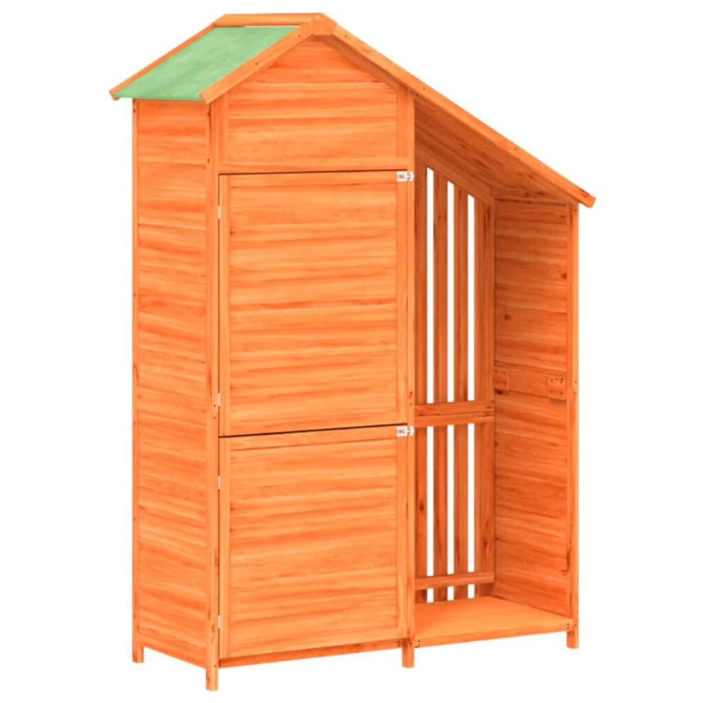 (brown) vidaXL Garden Tool Shed Wooden Storage Cabinet Shed Tool Cabin Solid Wood Pine