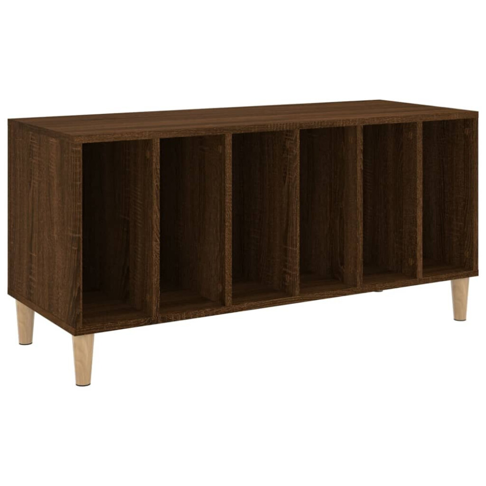 (brown oak) vidaXL Record Cabinet Record Player Stand Sideboard Multi Colours Engineered Wood