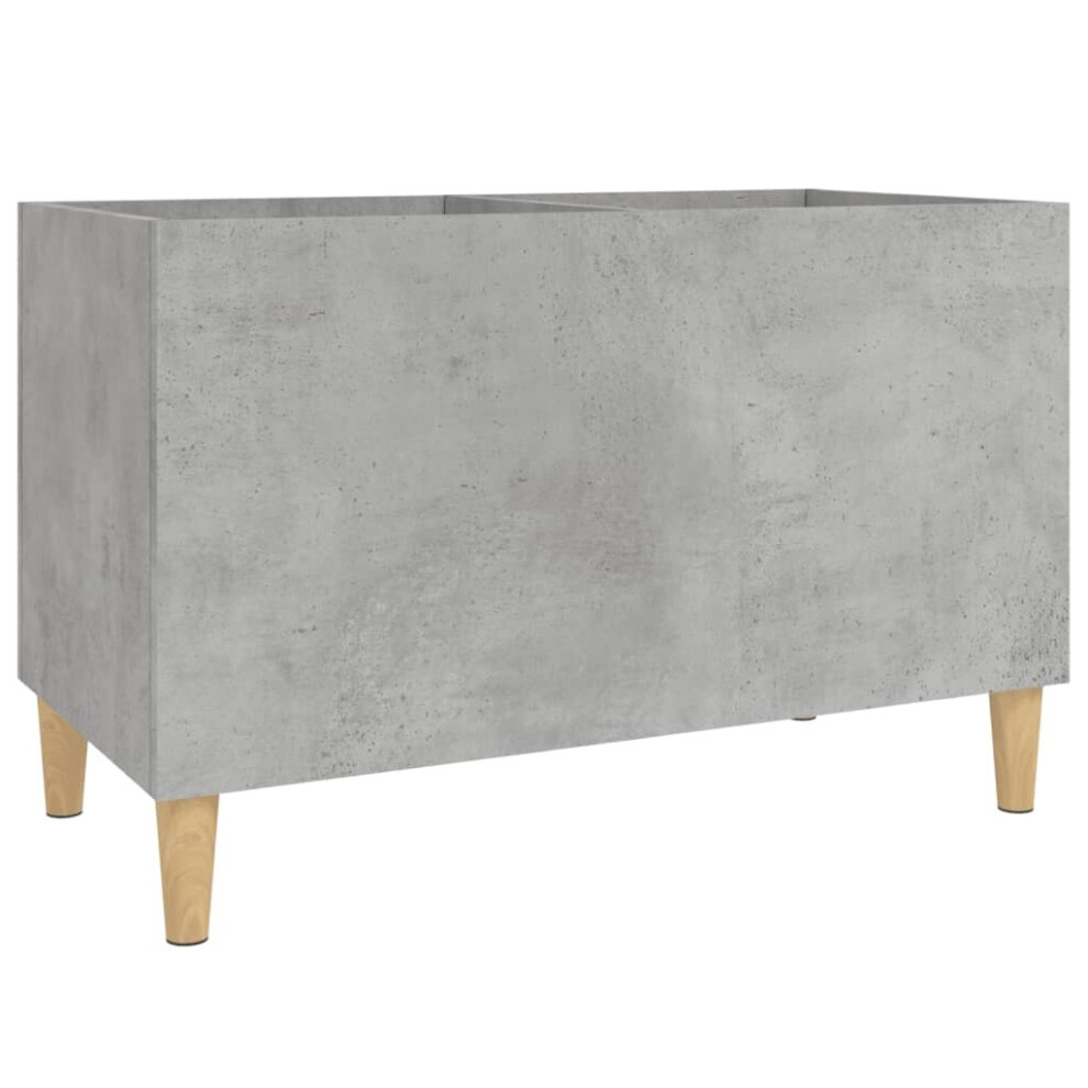 (concrete grey) vidaXL Record Cabinet Office Vinyl Storage Cabinet Sideboard Engineered Wood