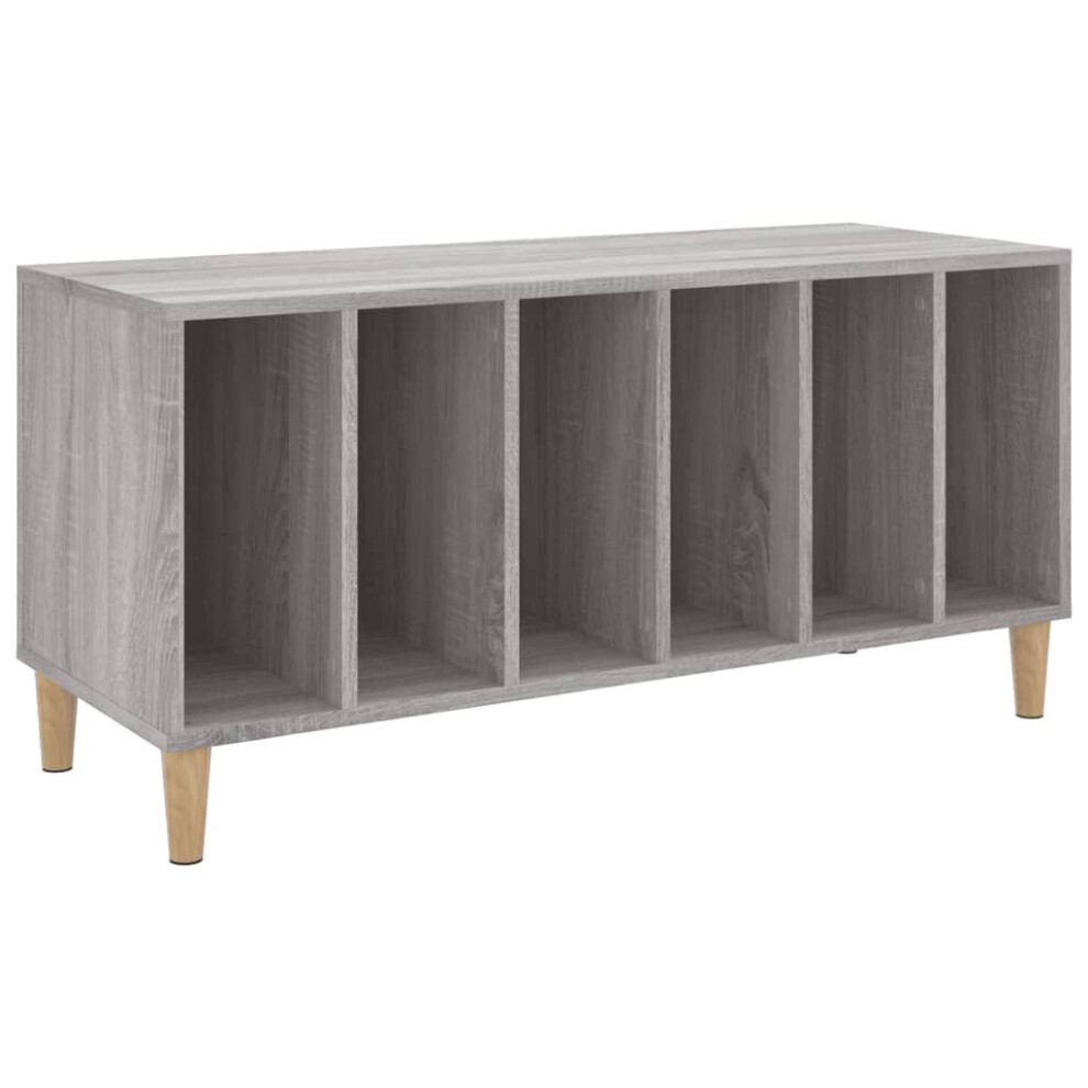 (grey sonoma) vidaXL Record Cabinet Record Player Stand Sideboard Multi Colours Engineered Wood