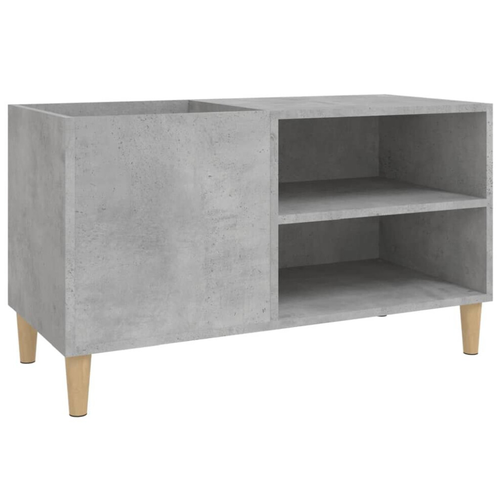 Vidaxl (Concrete Grey, 84.5 X 38 X 48 Cm) Record Cabinet Office Vinyl Storage Cabinet Sideboard Engineered Wood