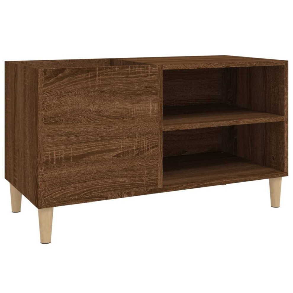 (brown oak, 84.5 x 38 x 48 cm) vidaXL Record Cabinet Office Vinyl Storage Cabinet Sideboard Engineered Wood