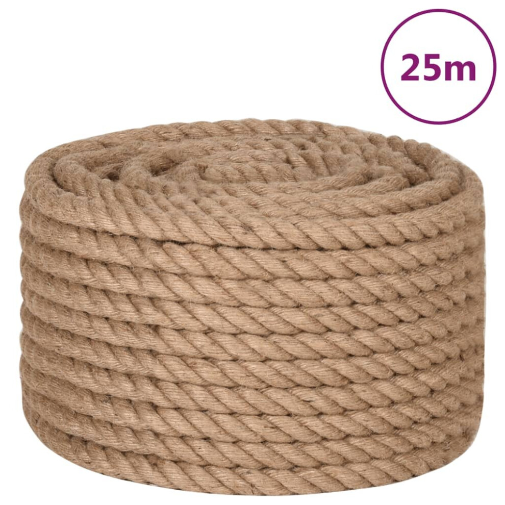 (20 mm x 25 m) vidaXL Rope 100% Jute Natural Hemp Cord Sisal Rope Multi Purpose Rope Cable