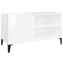 (high gloss white, 84.5 x 38 x 48 cm) vidaXL Record Cabinet Office Vinyl Storage Cabinet Sideboard Engineered Wood