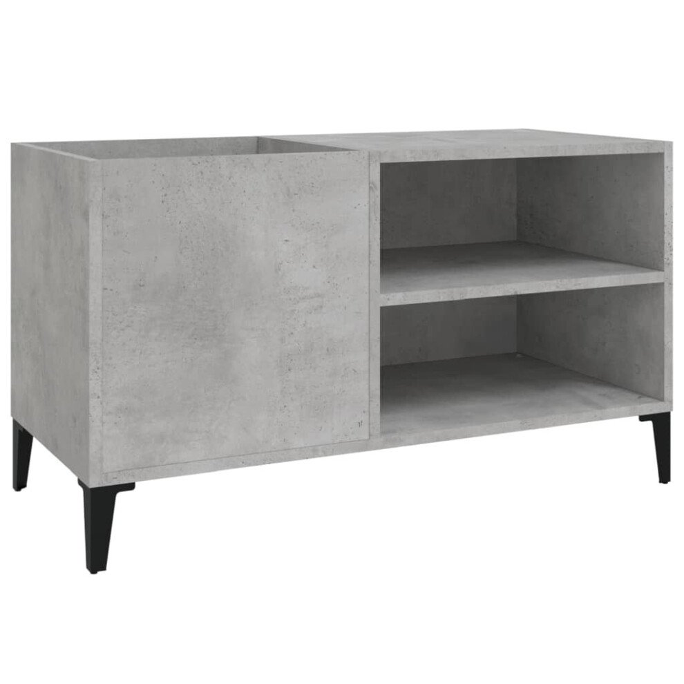 Vidaxl (Concrete Grey, 84.5 X 38 X 48 Cm) Record Cabinet Office Vinyl Storage Cabinet Sideboard Engineered Wood