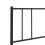 VidaXL (black, 107 cm) vidaXL Metal Headboard Bed Base Header Bedstead Headboard Bedroom Bed Header 6