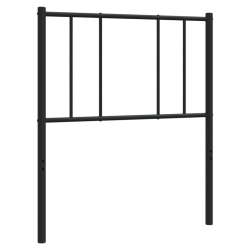 VidaXL (black, 107 cm) vidaXL Metal Headboard Bed Base Header Bedstead Headboard Bedroom Bed Header