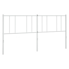 (white, 180 cm) vidaXL Metal Headboard Bed Base Header Bedstead Headboard Bedroom Bed Header