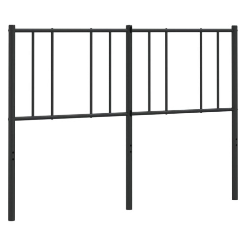 VidaXL (black, 140 cm) vidaXL Metal Headboard Bed Base Header Bedstead Headboard Bedroom Bed Header
