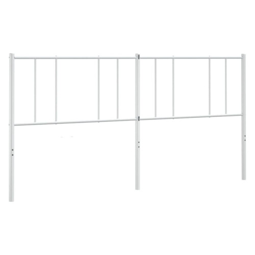 VidaXL (white, 200 cm) vidaXL Metal Headboard Bed Base Header Bedstead Headboard Bedroom Bed Header
