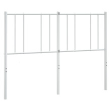 (white, 120 cm) vidaXL Metal Headboard Bed Base Header Bedstead Headboard Bedroom Bed Header