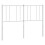 VidaXL (white, 135 cm) vidaXL Metal Headboard Bed Base Header Bedstead Headboard Bedroom Bed Header 1