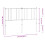 VidaXL (black, 135 cm) vidaXL Metal Headboard Bed Base Header Bedstead Headboard Bedroom Bed Header 8