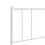 VidaXL (white, 120 cm) vidaXL Metal Headboard Bed Base Header Bedstead Headboard Bedroom Bed Header 7