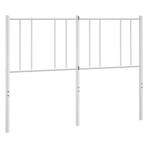 VidaXL (white, 135 cm) vidaXL Metal Headboard Bed Base Header Bedstead Headboard Bedroom Bed Header 1
