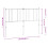 VidaXL (white, 160 cm) vidaXL Metal Headboard Bed Base Header Bedstead Headboard Bedroom Bed Header 4