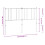 VidaXL (black, 150 cm) vidaXL Metal Headboard Bed Base Header Bedstead Headboard Bedroom Bed Header 8