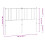VidaXL (black, 140 cm) vidaXL Metal Headboard Bed Base Header Bedstead Headboard Bedroom Bed Header 8