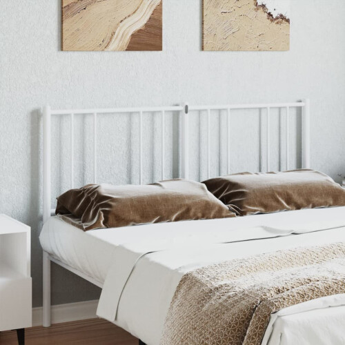 VidaXL (white, 120 cm) vidaXL Metal Headboard Bed Base Header Bedstead Headboard Bedroom Bed Header 2