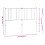 VidaXL (white, 135 cm) vidaXL Metal Headboard Bed Base Header Bedstead Headboard Bedroom Bed Header 8