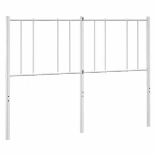 VidaXL (white, 160 cm) vidaXL Metal Headboard Bed Base Header Bedstead Headboard Bedroom Bed Header 1