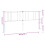 VidaXL (white, 193 cm) vidaXL Metal Headboard Bed Base Header Bedstead Headboard Bedroom Bed Header 4