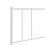 VidaXL (white, 193 cm) vidaXL Metal Headboard Bed Base Header Bedstead Headboard Bedroom Bed Header 7