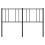 VidaXL (black, 140 cm) vidaXL Metal Headboard Bed Base Header Bedstead Headboard Bedroom Bed Header 5