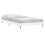 VidaXL (high gloss white, 90 x 200 cm) vidaXL Bed Frame Bedroom Platform Bed Frame Bedstead Bed Base Engineered Wood 3